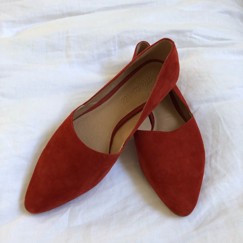 Madewell Flats in Suede Size 6